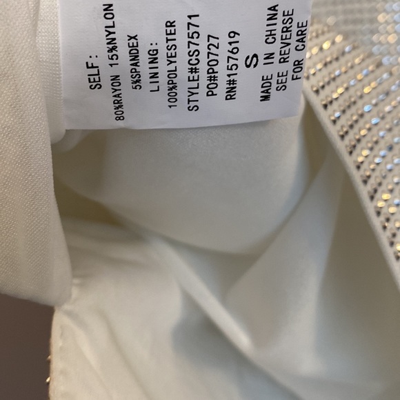 (A2) Cloud Ten Bling Bridal Babe Sequin Mini Skirt, Size Small, NWT - Picture 6 of 9